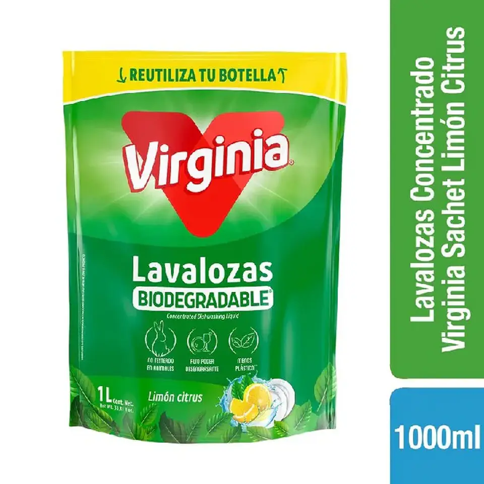 Lavalozas Virginia Limón 1 Litro 1