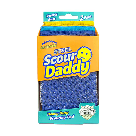 Esponja Scour Daddy Steel Heavy Duty 2 piezas