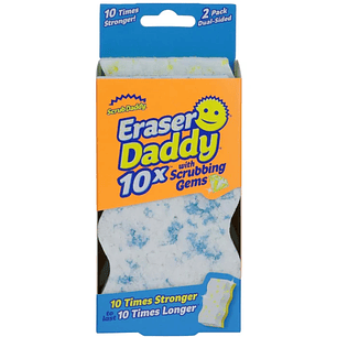 Esponja Eraser Daddy With Scrubbing Gems 2 piezas