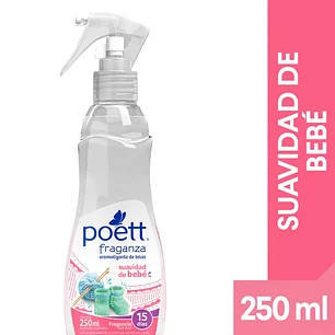 Aromatizante de telas Poett suavidad de bebe 250ml con gatillo
