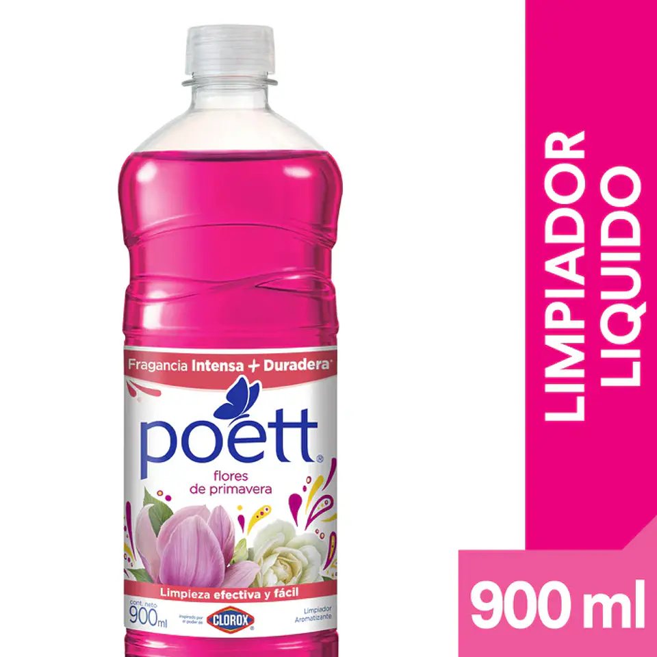 Limpiador de Piso Poett Flores de Primavera 900 ml 1