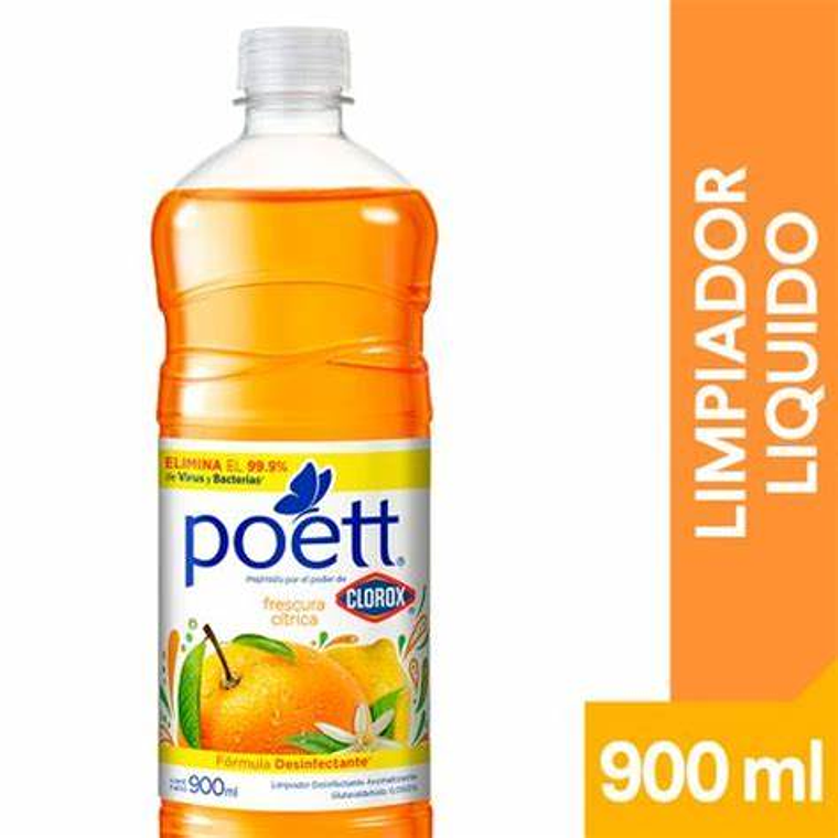 Limpiador de Piso Poett Frescura Citrica 900 ml 1