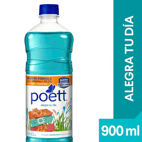Limpiador de Piso Poett Alegra tu Dia 900 ml