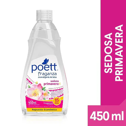 Recarga Aromatizante de telas Poett primavera 450ml