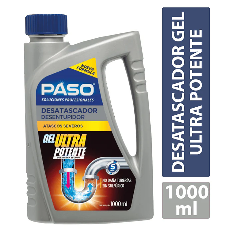 Desatascador de Tuberías Paso Gel Express 1000ml 1