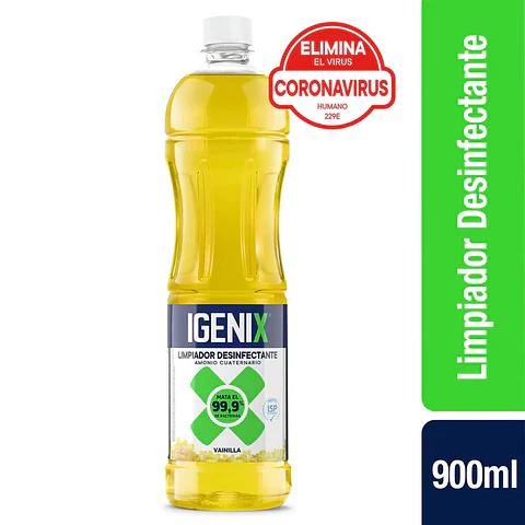 Limpiador Desinfectante Igenix Vainilla Amonio Cuaternario 900ml