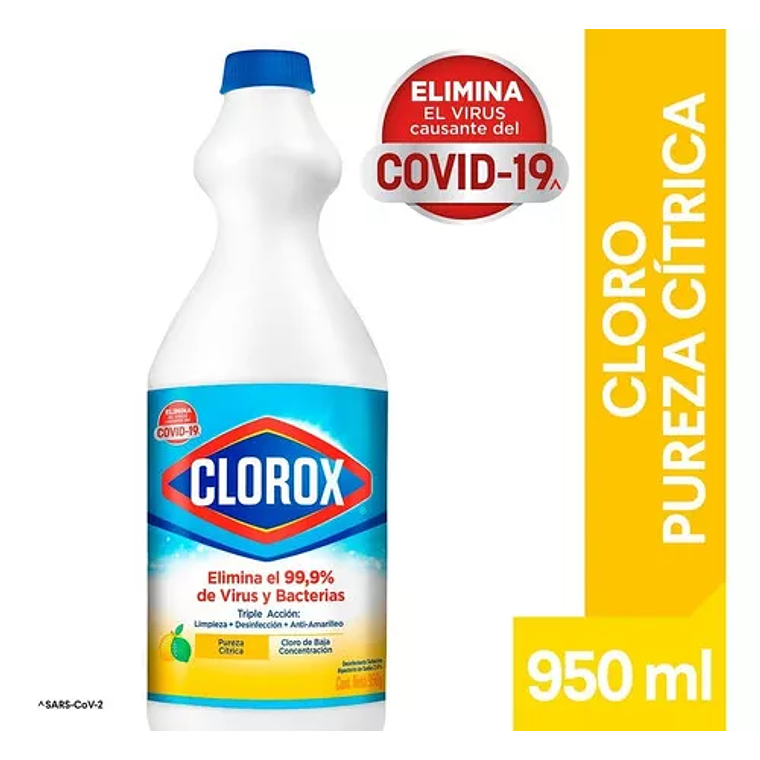 Cloro Liquido Clorox Pureza Citrica 950g 1