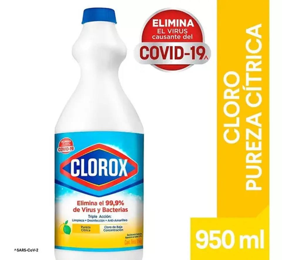Cloro Liquido Clorox Pureza Citrica 950g 1