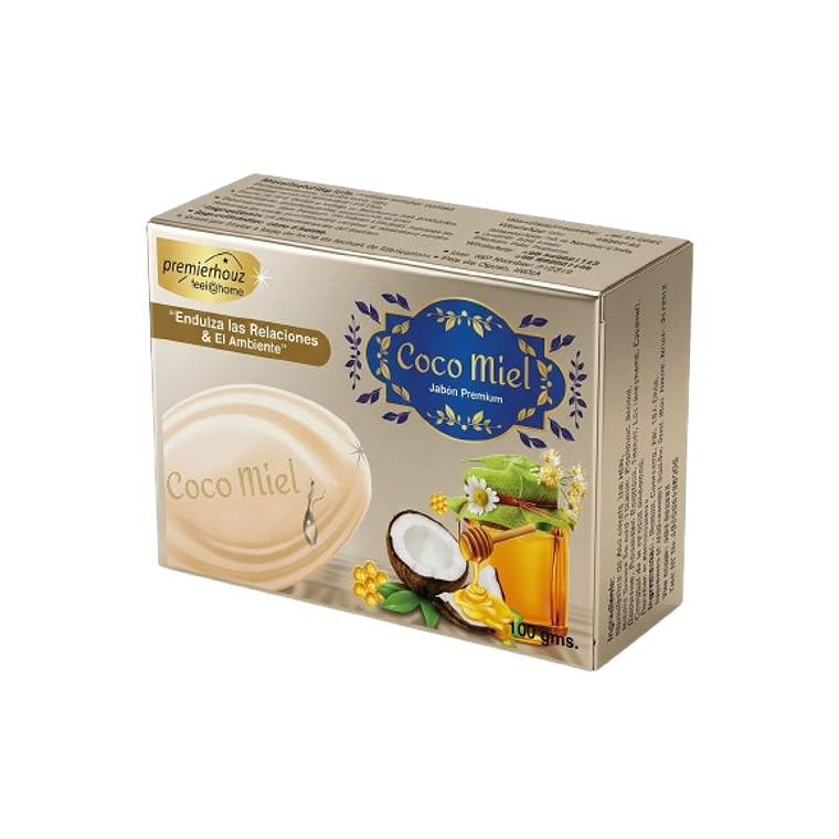 Jabón de Coco Miel Premierhouz - Endulza Relaciones y Ambientes (100g) 1