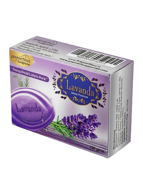 Jabón de Lavanda Premierhouz - Tranquilidad y Limpia Aura (100g)