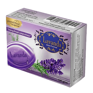 Jabón de Lavanda Premierhouz - Tranquilidad y Limpia Aura (100g)