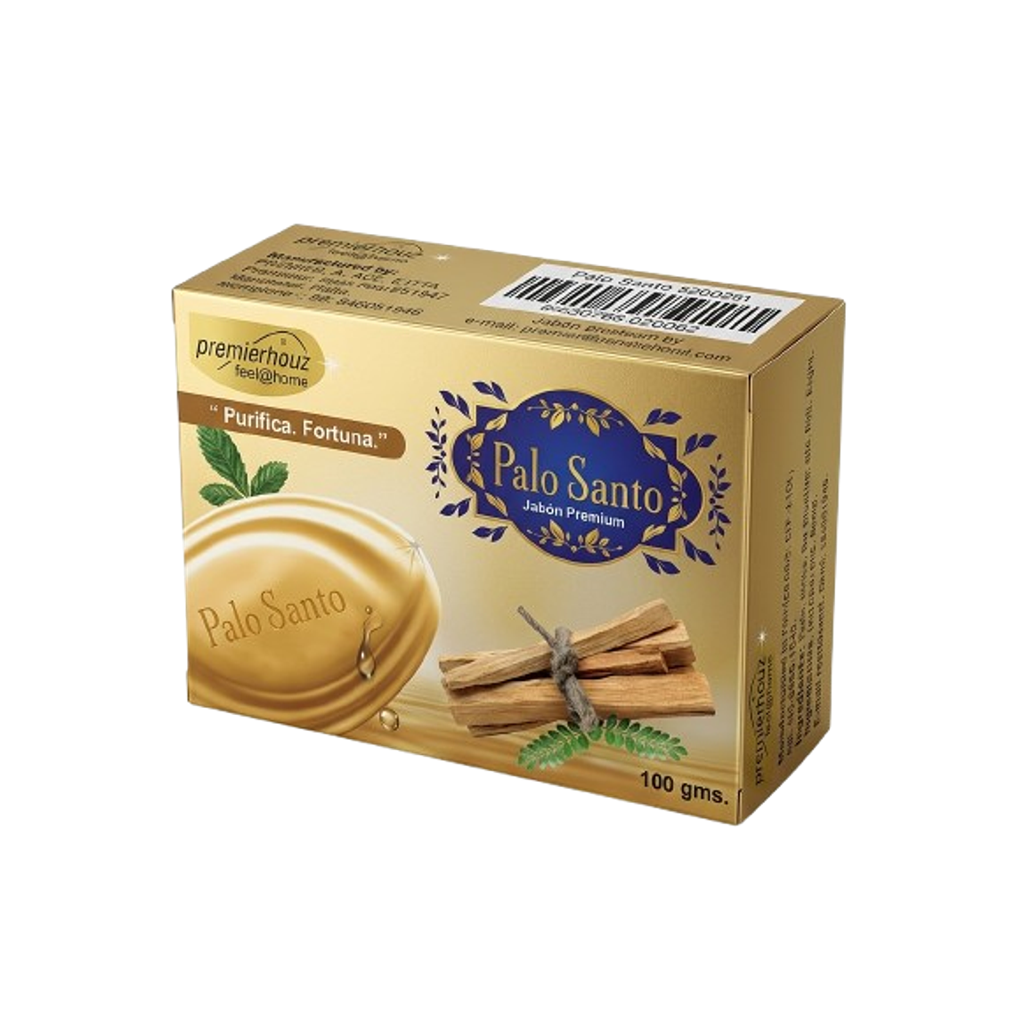 Jabón de Palo Santo Premierhouz - Purifica y Fortuna (100g) 1