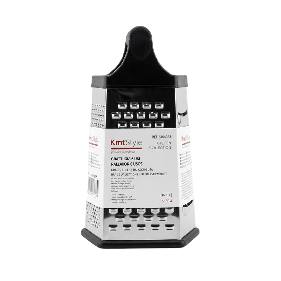 Rallador de Cocina de Acero Inoxidable - 6 Caras Multifuncional (22.5cm) 1