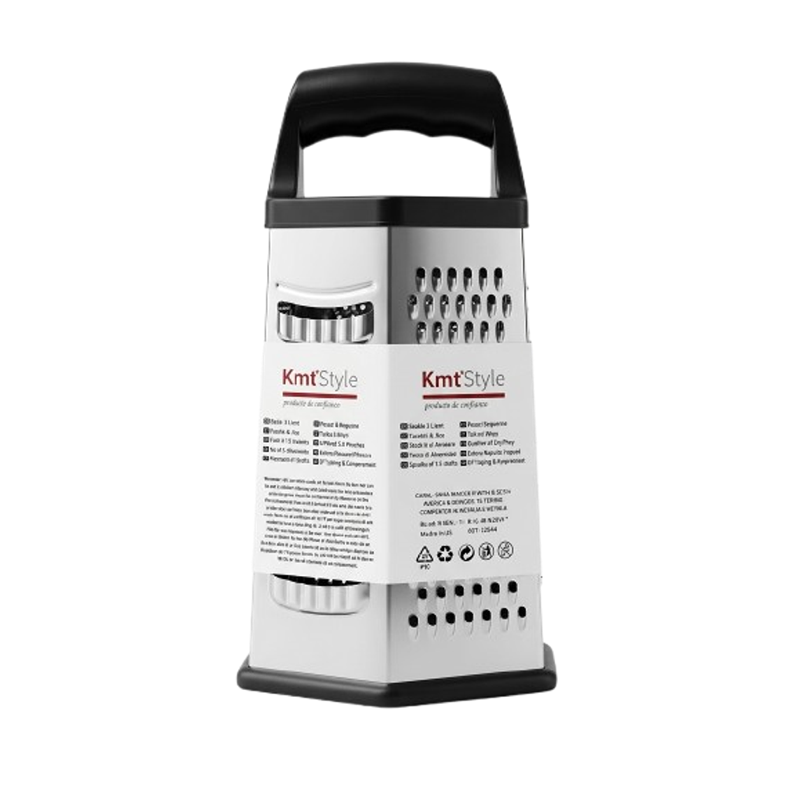 Rallador de Cocina de Acero Inoxidable - 6 Caras Multifuncional (22.5cm) 3