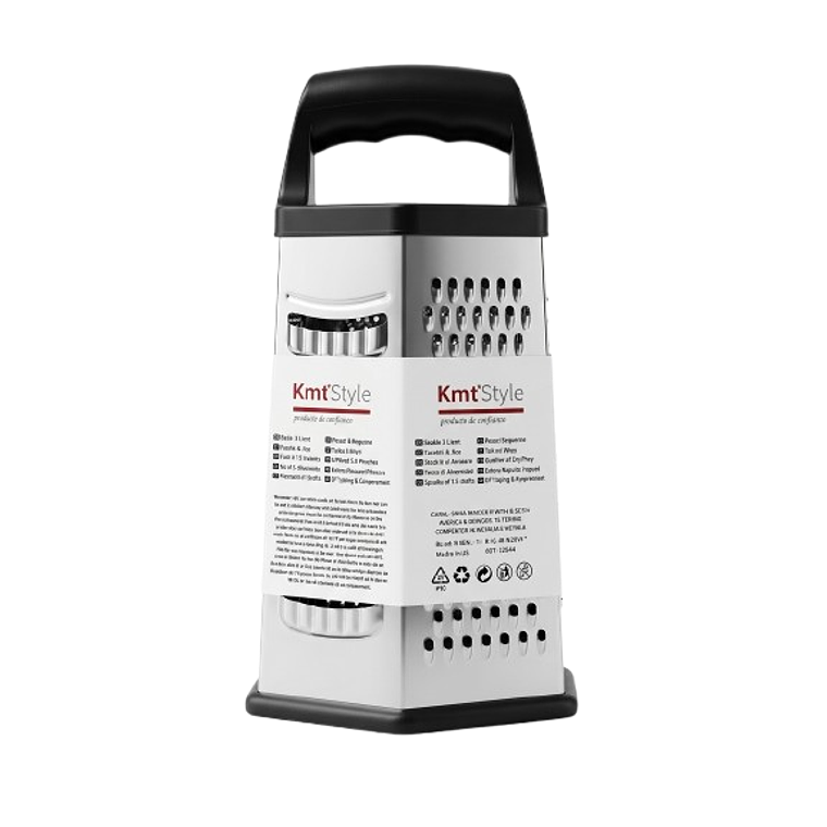 Rallador de Cocina de Acero Inoxidable - 6 Caras Multifuncional (22.5cm) 3