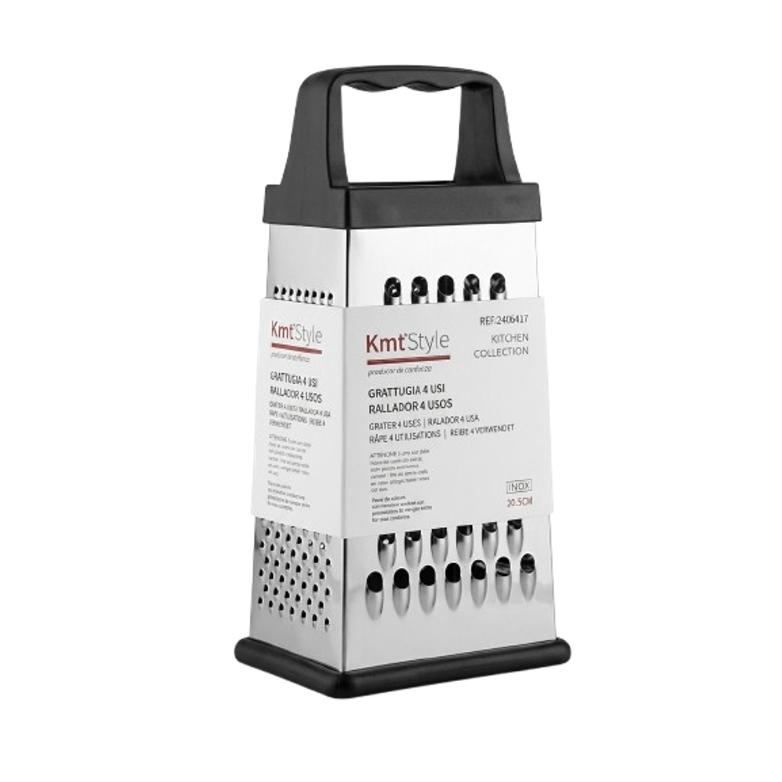 Rallador de Cocina de 4 Caras en Acero Inoxidable (20.5 cm) - Kmt Style  1