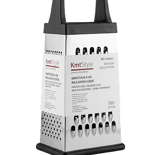 Rallador de Cocina de 4 Caras en Acero Inoxidable (20.5 cm) - Kmt Style 