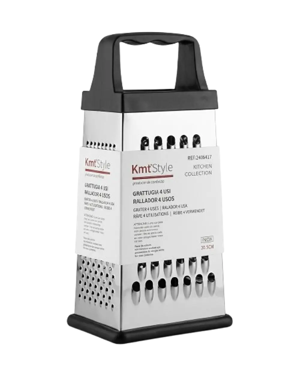 Rallador de Cocina de 4 Caras en Acero Inoxidable (20.5 cm) - Kmt Style  1