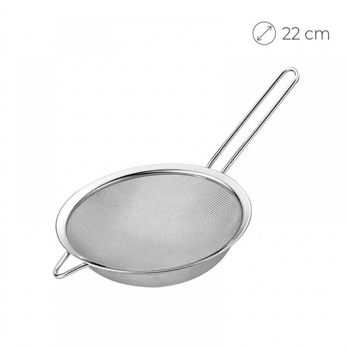 Colador de Malla Fina KmtStyle – 22 cm de Acero Inoxidable 1