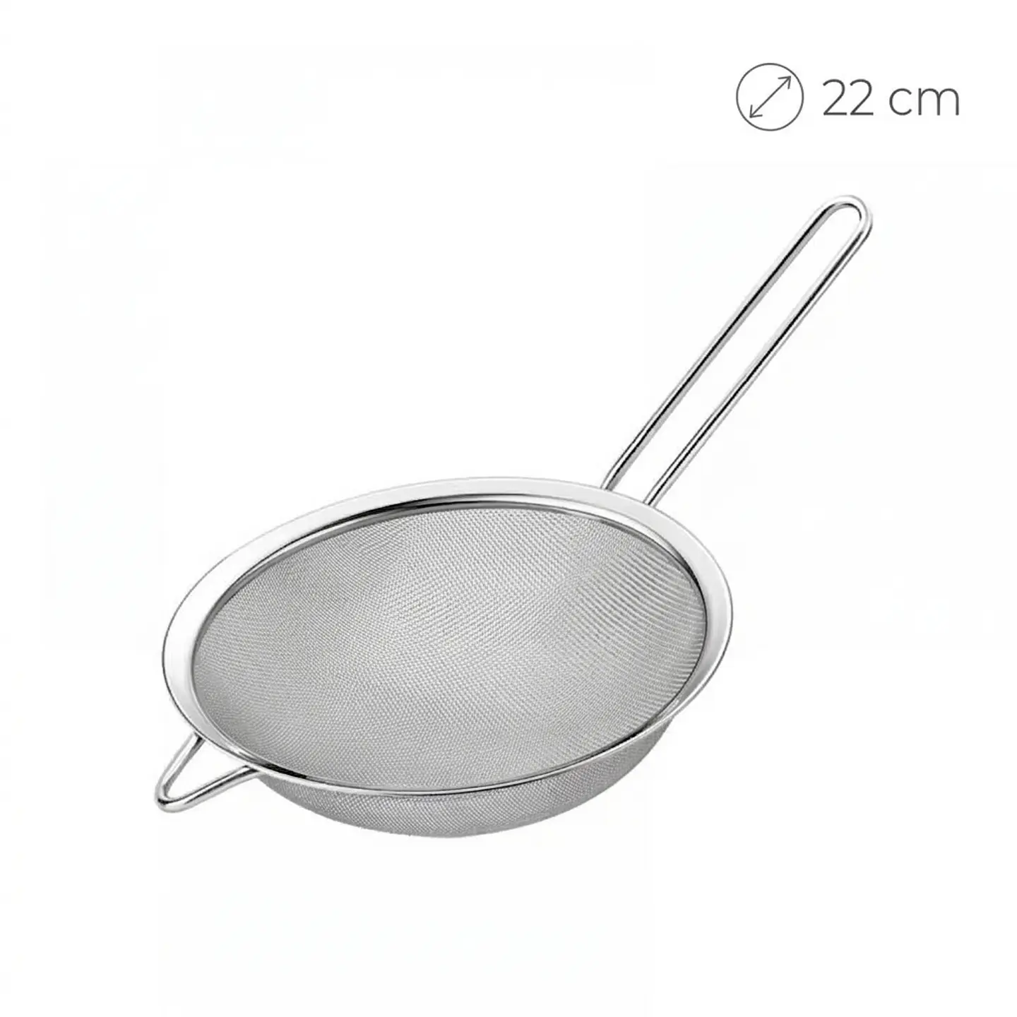 Colador de Malla Fina KmtStyle – 22 cm de Acero Inoxidable 1