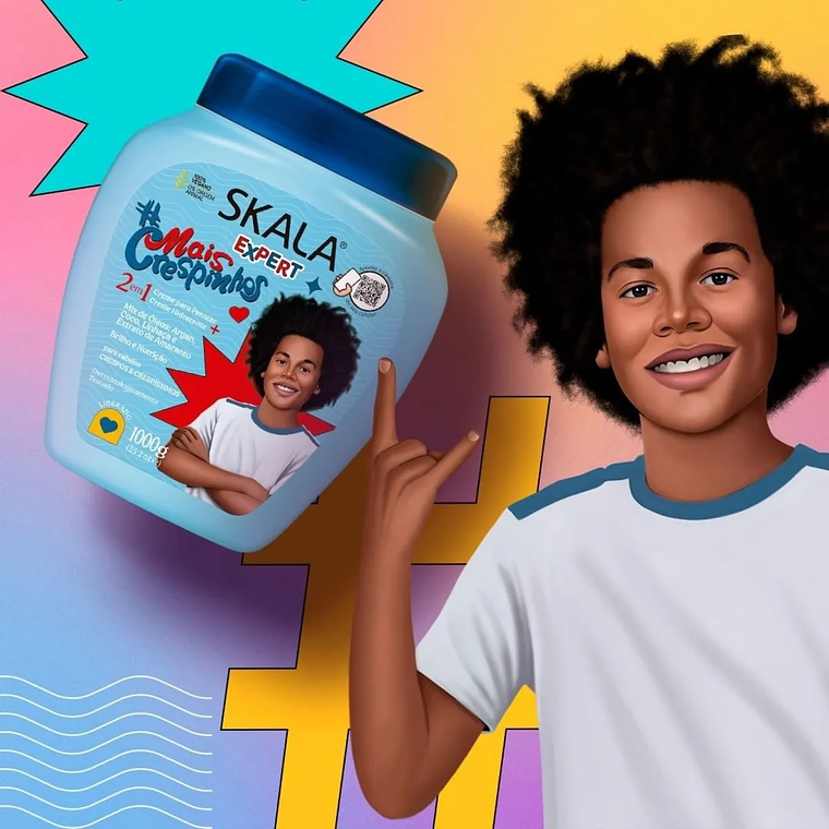 MASCARA SKALA MAIS CRESPINHOS 1000G 2