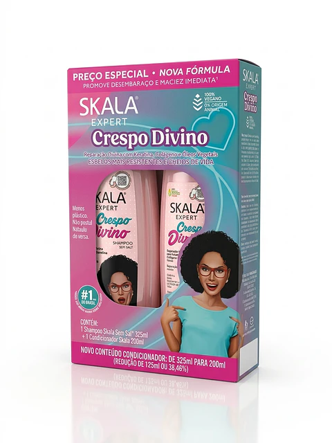 Skala - Expert - Kit Champú y Acondicionador Crespo Divino
