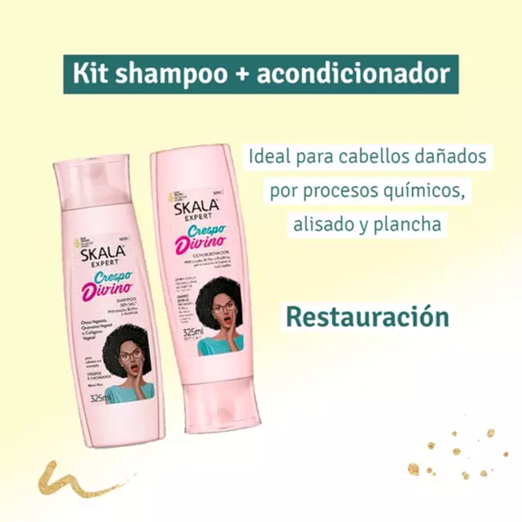 Skala - Expert - Kit Champú y Acondicionador Crespo Divino 4