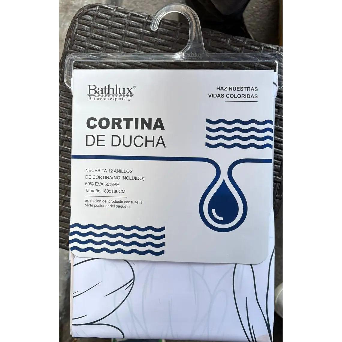 Cortina Externa para Ducha (plástico)  1