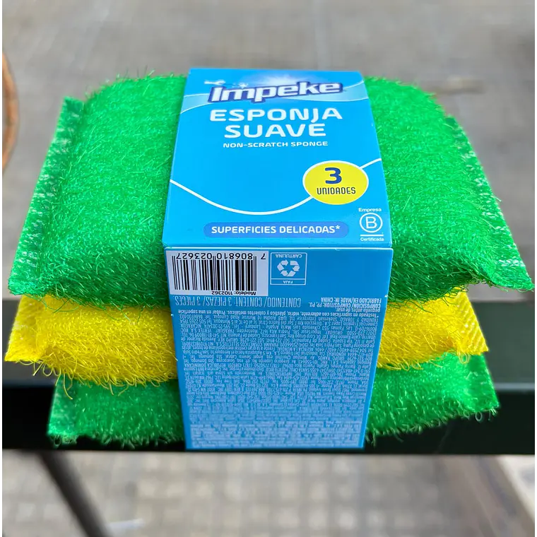 Esponja impeke pack 3 und  2