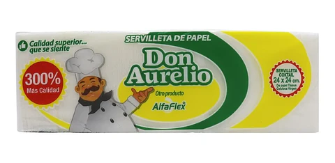 Servilleta Cocina Don Aurelio Mesa Coctel 300und 24x24cm
