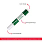 Marcador De Pizarra 4G Recargable Verde  Rhein - Miniatura 1