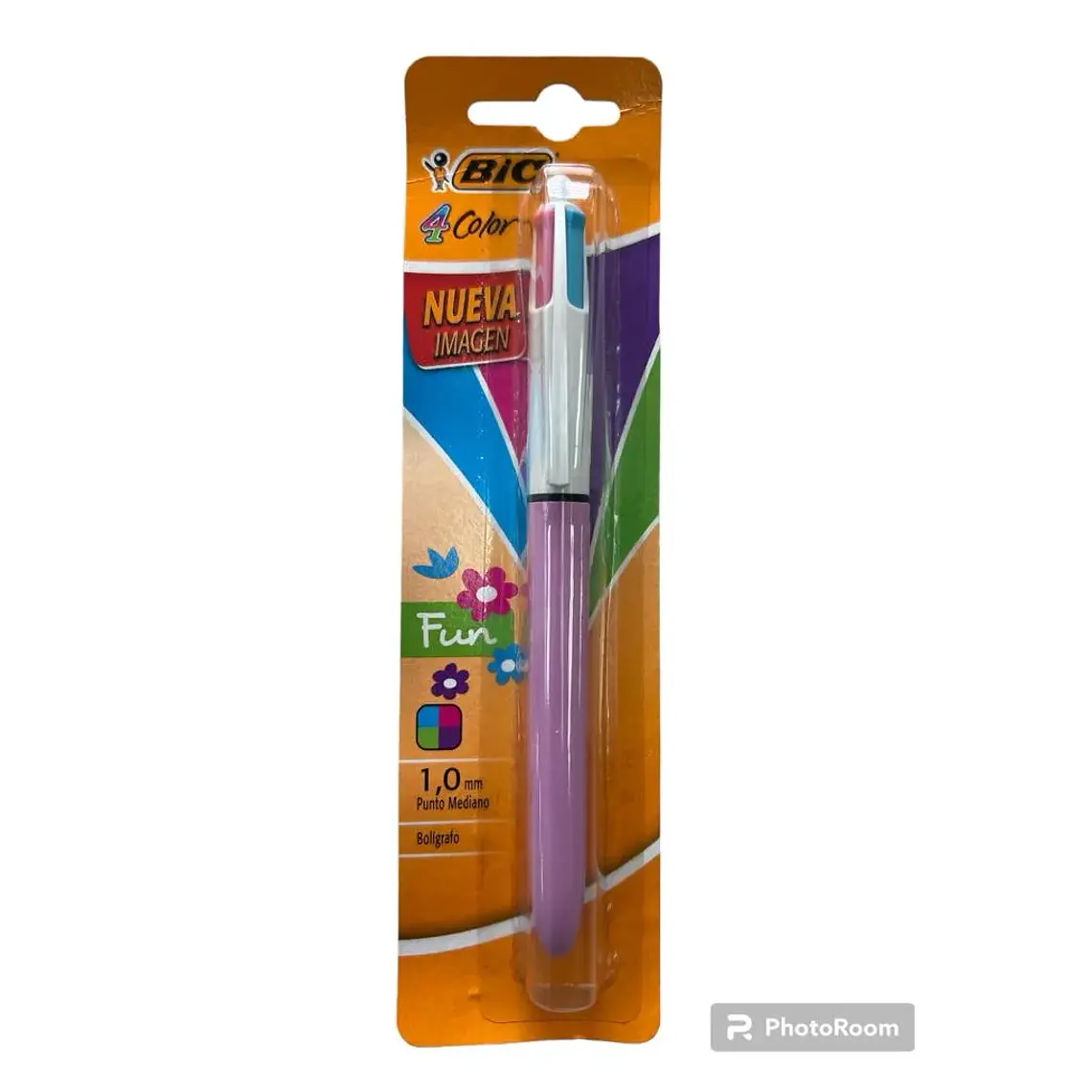 Lapiz Pasta Punta Media 4 Colores Fashion Bic 1