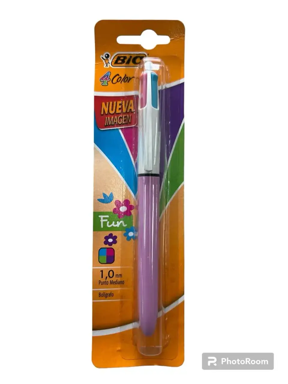 Lapiz Pasta Punta Media 4 Colores Fashion Bic 1