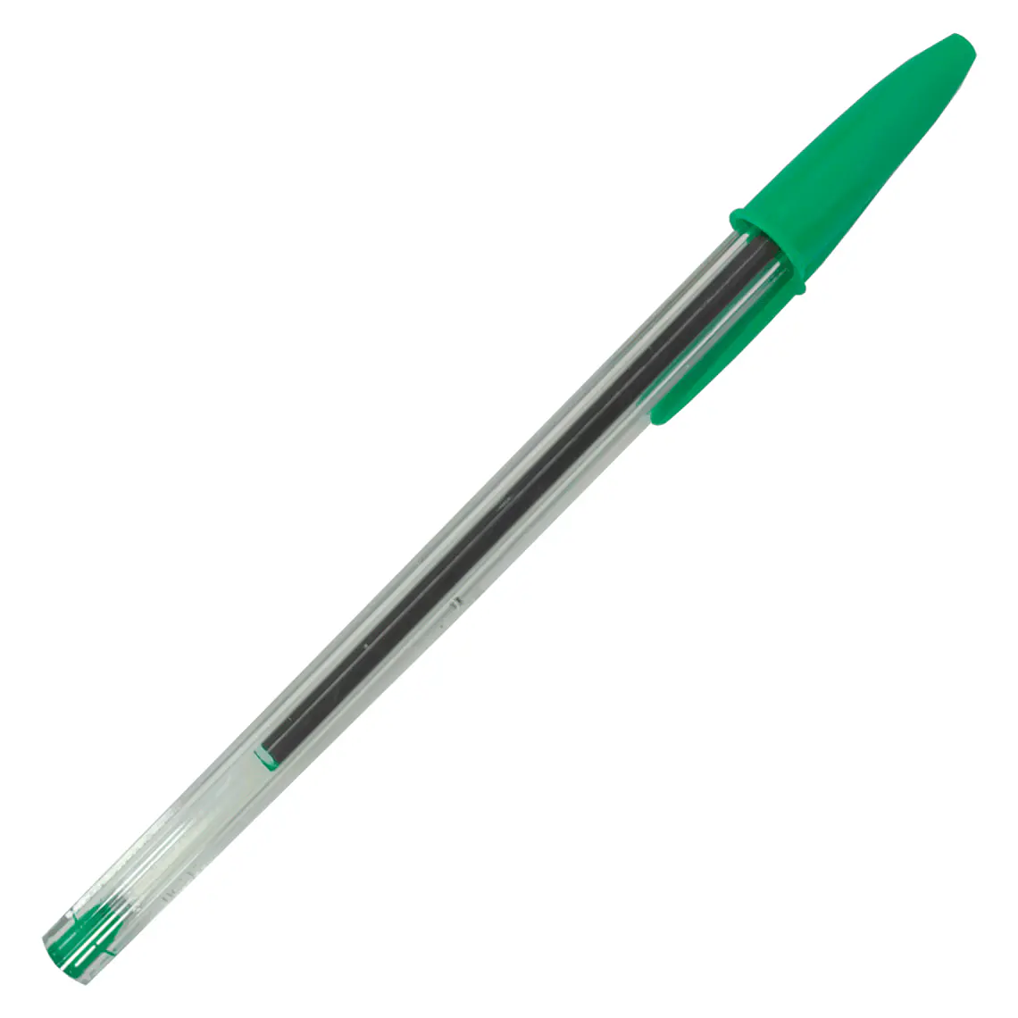Lapiz Pasta Cristal Verde Punta Media 1,0 Mm 1 Unidad Codificado Bic 1