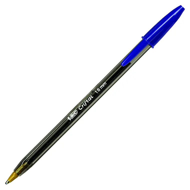 Lapiz Pasta Cristal Punta Gruesa Azul 1,6 Mm Bic 1