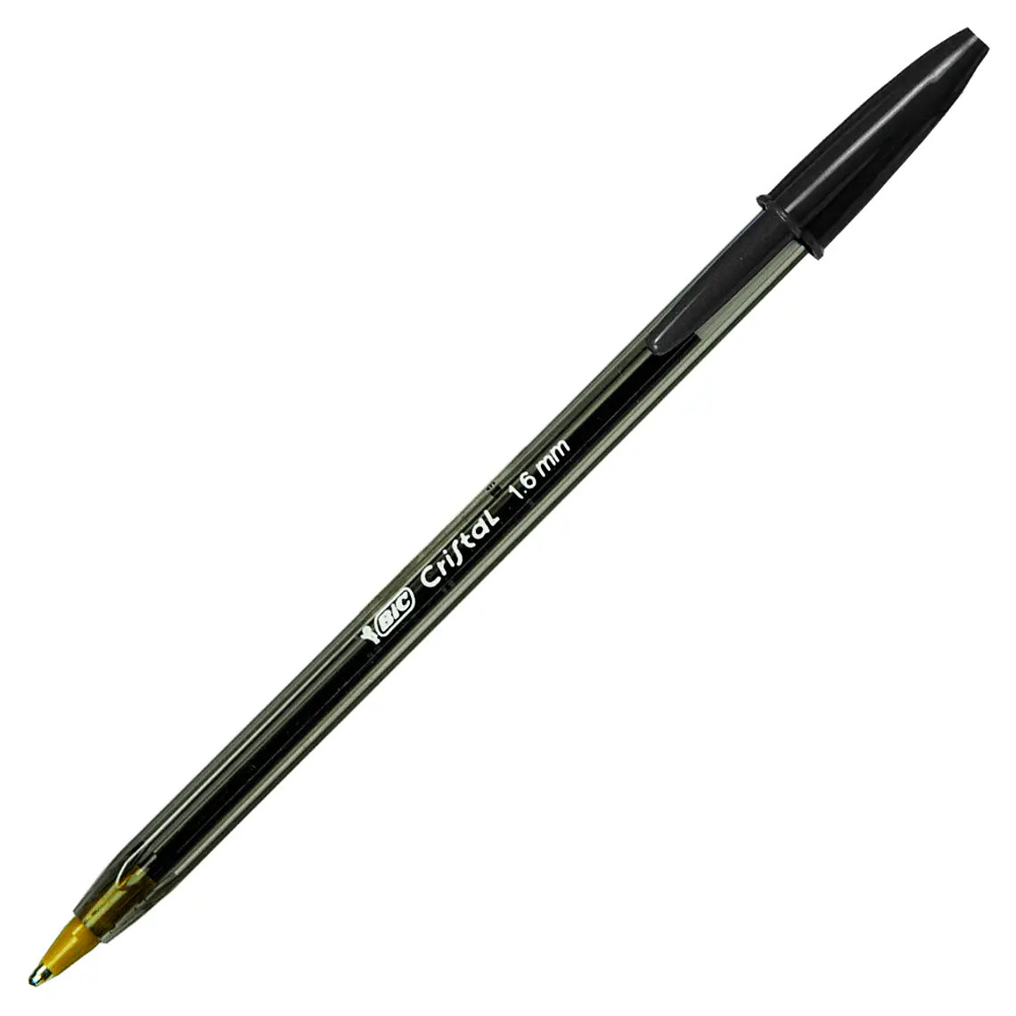 Lapiz Pasta Cristal Punta Gruesa Negro 1,6 Mm 1 Unidad Bic 1
