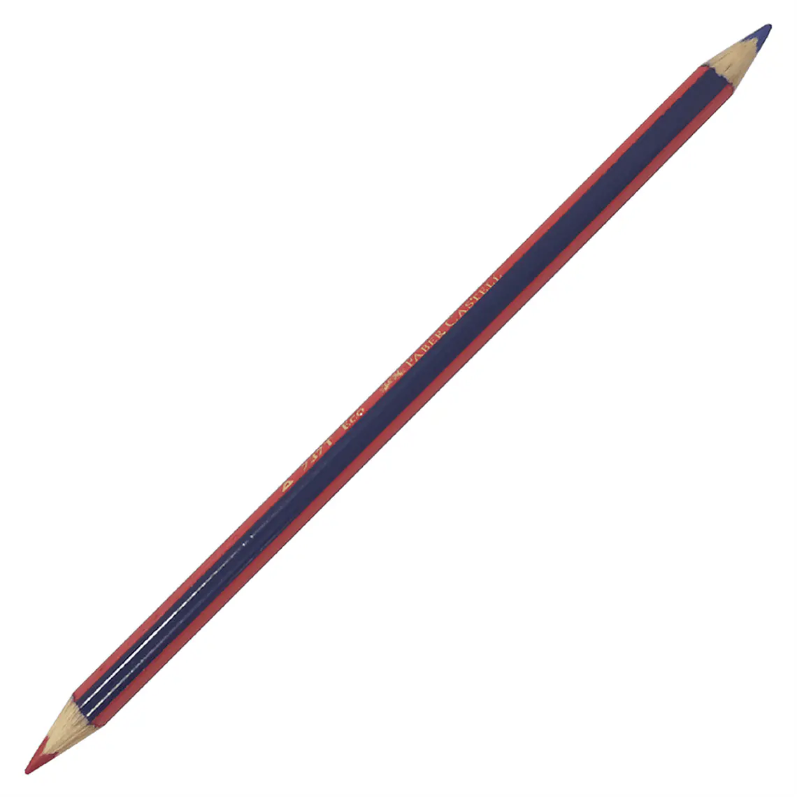 Lapiz Bicolor Azul Y Rojo Delgado Triangular 1 Unidad Faber Castell 1