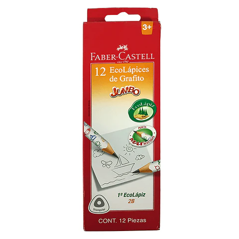 Lapiz Grafito 2HB Jumbo Triangular Faber Castell