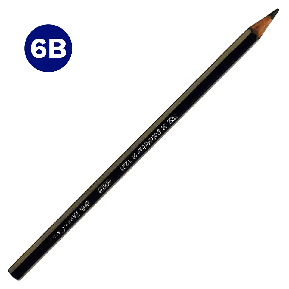 Lapiz Grafito 6B Tecnico Goldfaber Hexagonal 1 unidad Faber Castell 1