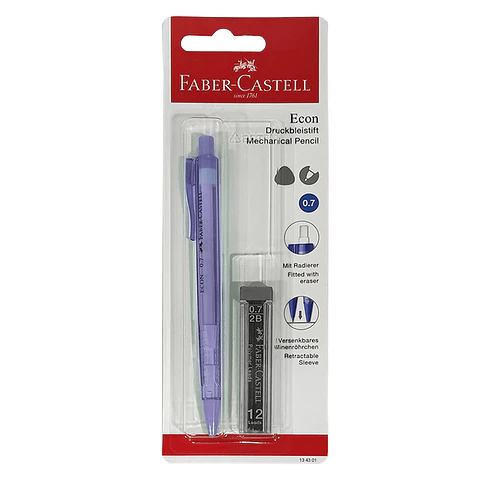 Set Portaminas 0,7 Mm + Minas Faber Castell