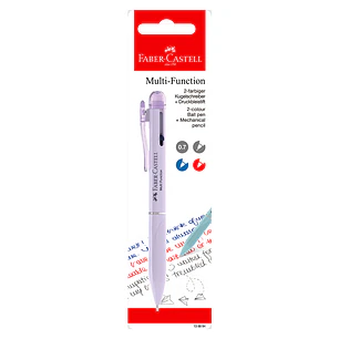 Portaminas Multifuncional 0,7 Mm + Boligrafo Azul-Rojo Faber Castell