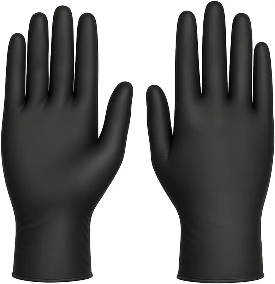 Guantes negros de Nitrilo 3.5 gr color negro Omicaan Gloves 1