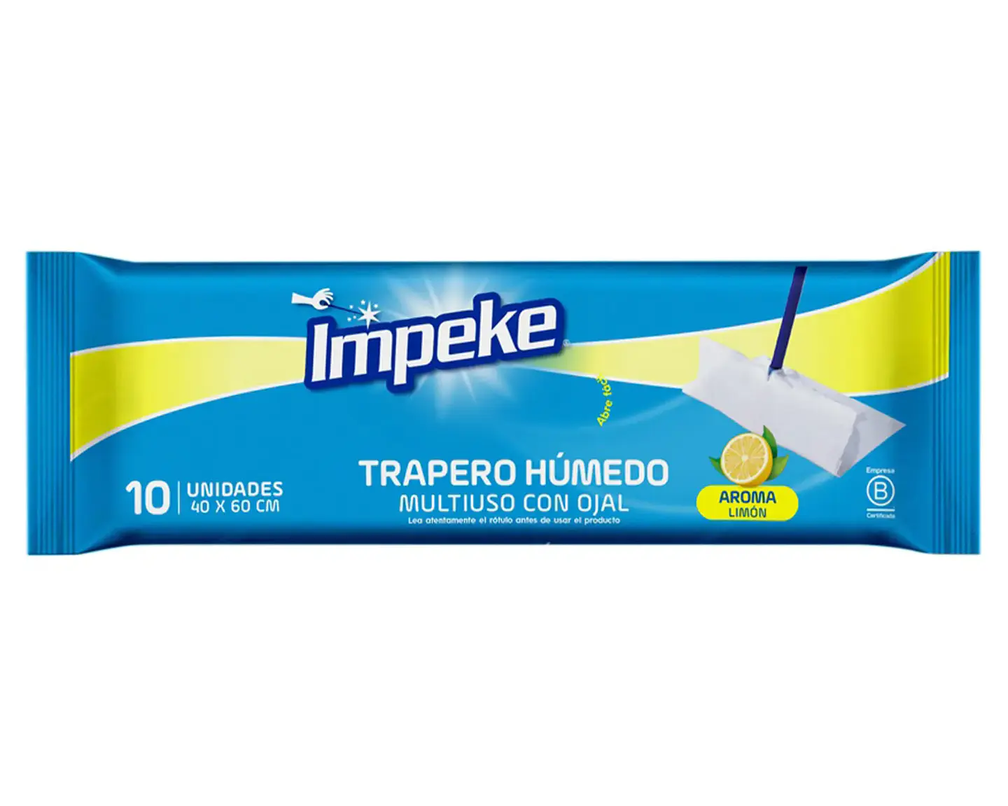 Impeke Traperos Húmedos Desechables Aroma Limón 10 Unidades 1