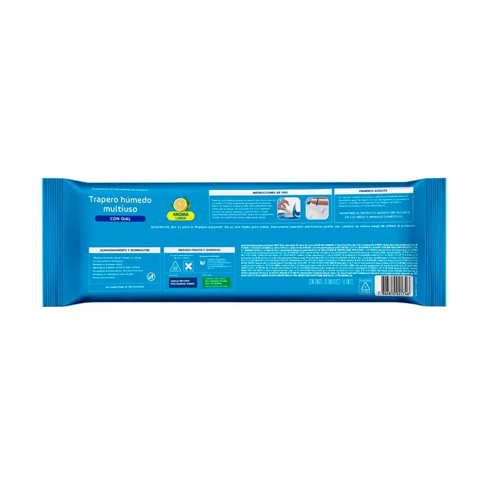 Impeke Traperos Húmedos Desechables Aroma Limón 10 Unidades 2