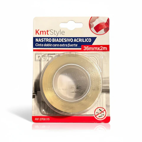 Cinta Doble Faz Acrílica Extra Fuerte Kmt Style – 36mm x 2m 