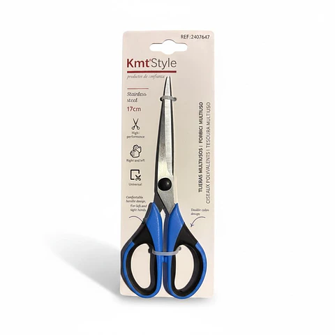 Tijeras Multiuso Universales Kmt Style – 17cm (Acero Inoxidable - Ambidiestras)