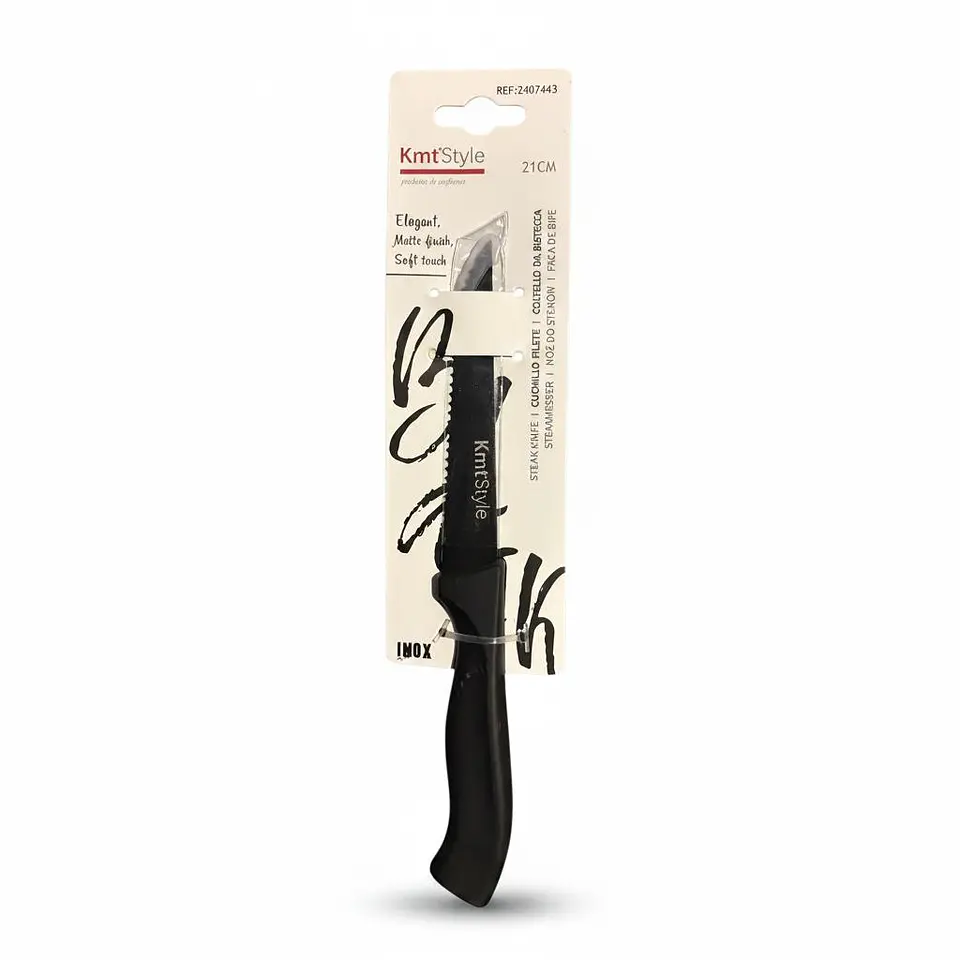 Cuchillo para Carne y Asado Dentado Kmt Style Premium – 21cm 1