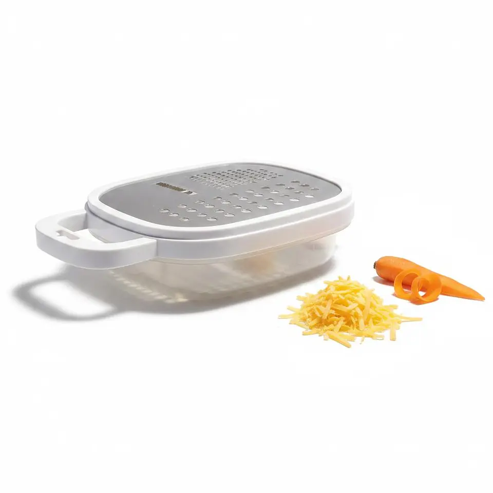 Rallador de Queso y Verduras con Contenedor Recolector – Placa de Acero Inoxidable 1