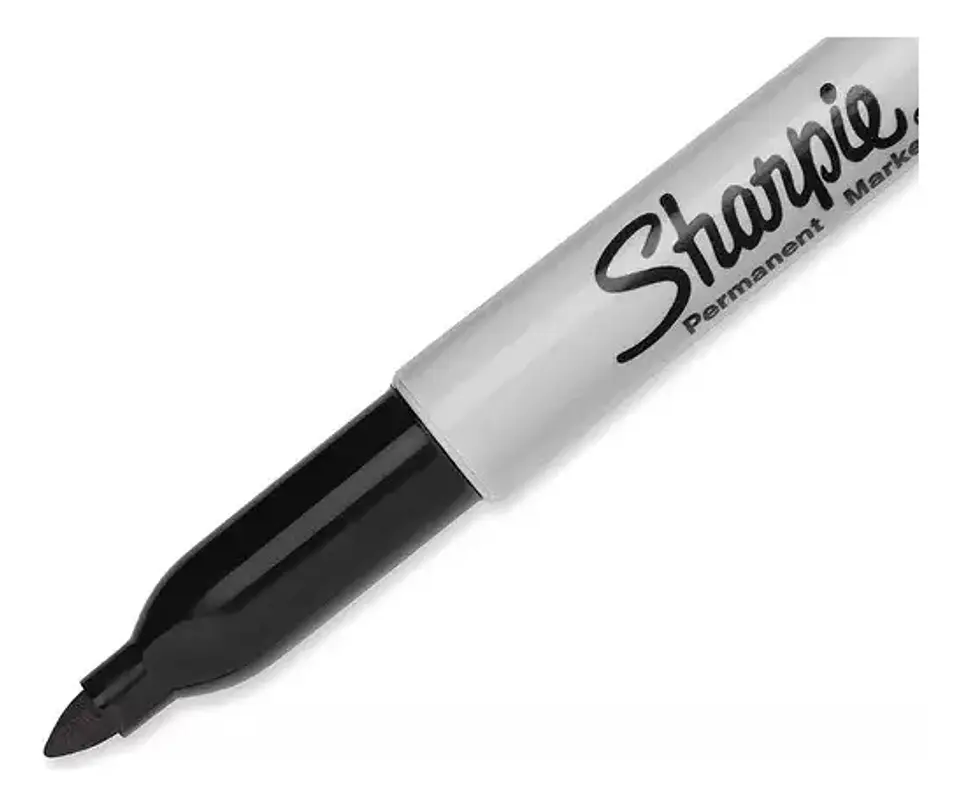 Marcador Permanente Sharpie Punta Fina Negro 3
