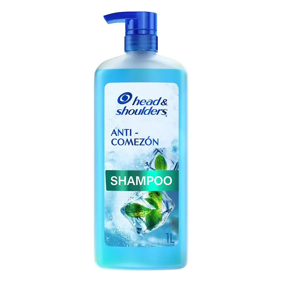 Shampoo Head & Shoulders Anti-Comezón con Menta 1 L 1